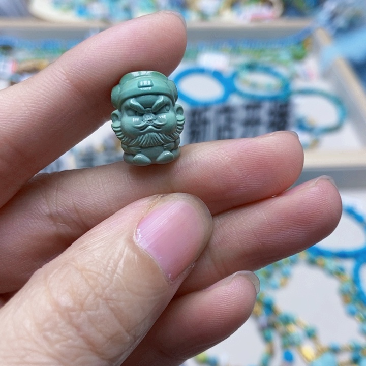 绿松石未镶嵌挂件25