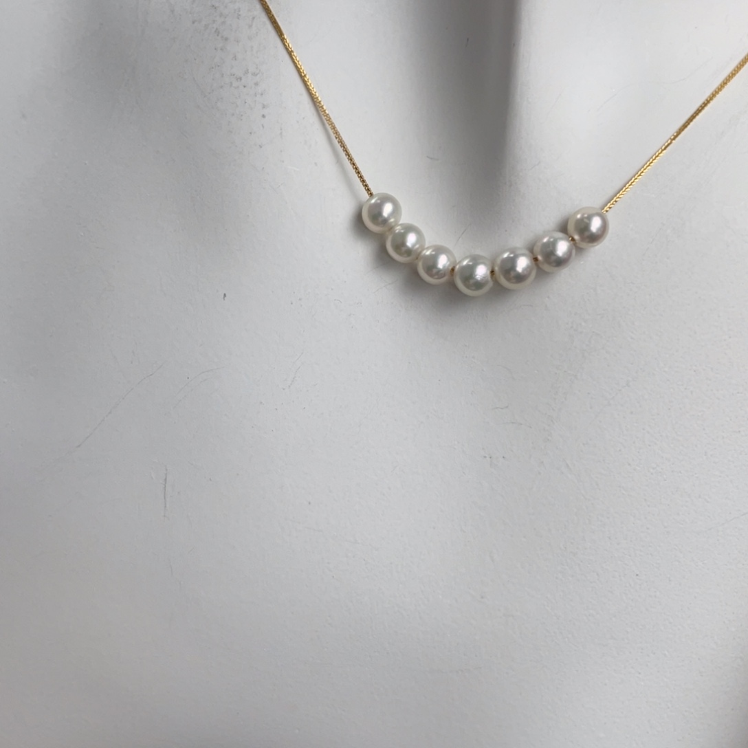 海水珍珠颈饰18K金镶嵌