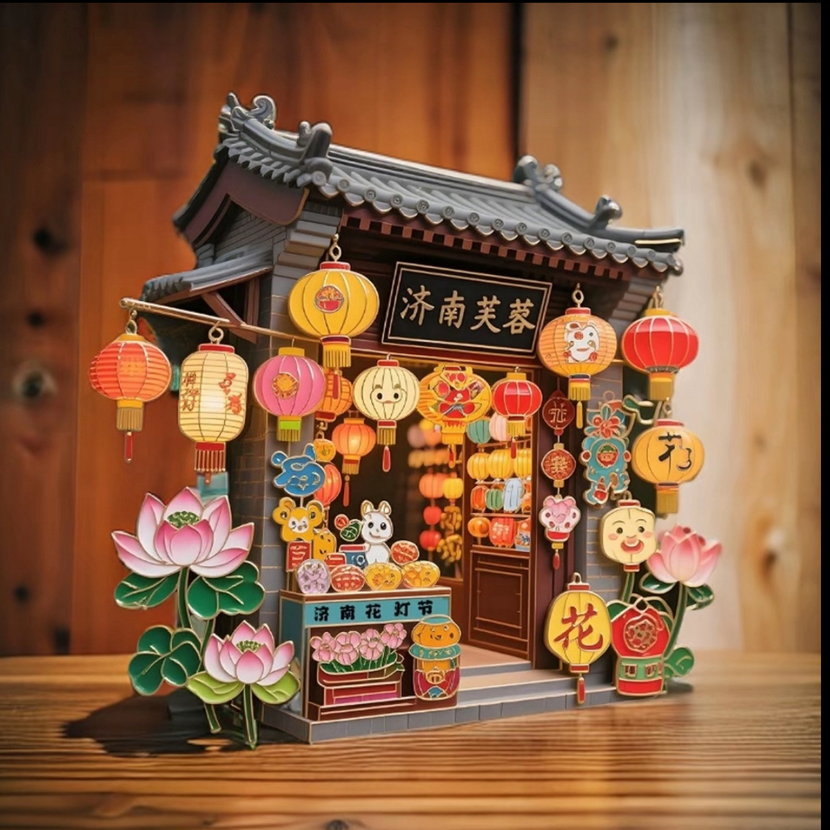 花灯节济南芙蓉街冰箱贴金属旅游文创礼品景点建筑创意礼物送朋友