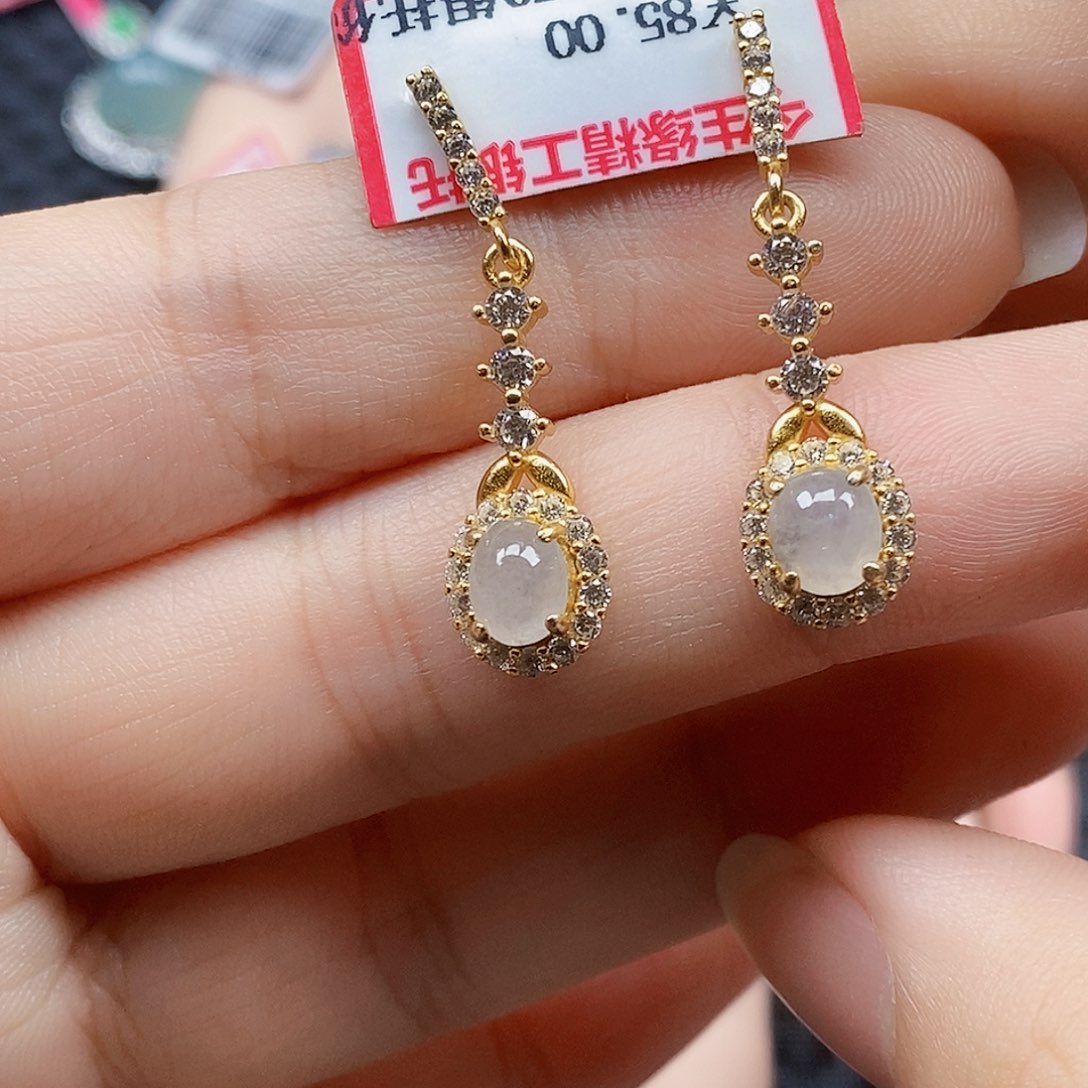 翡翠银S925镶嵌戒指