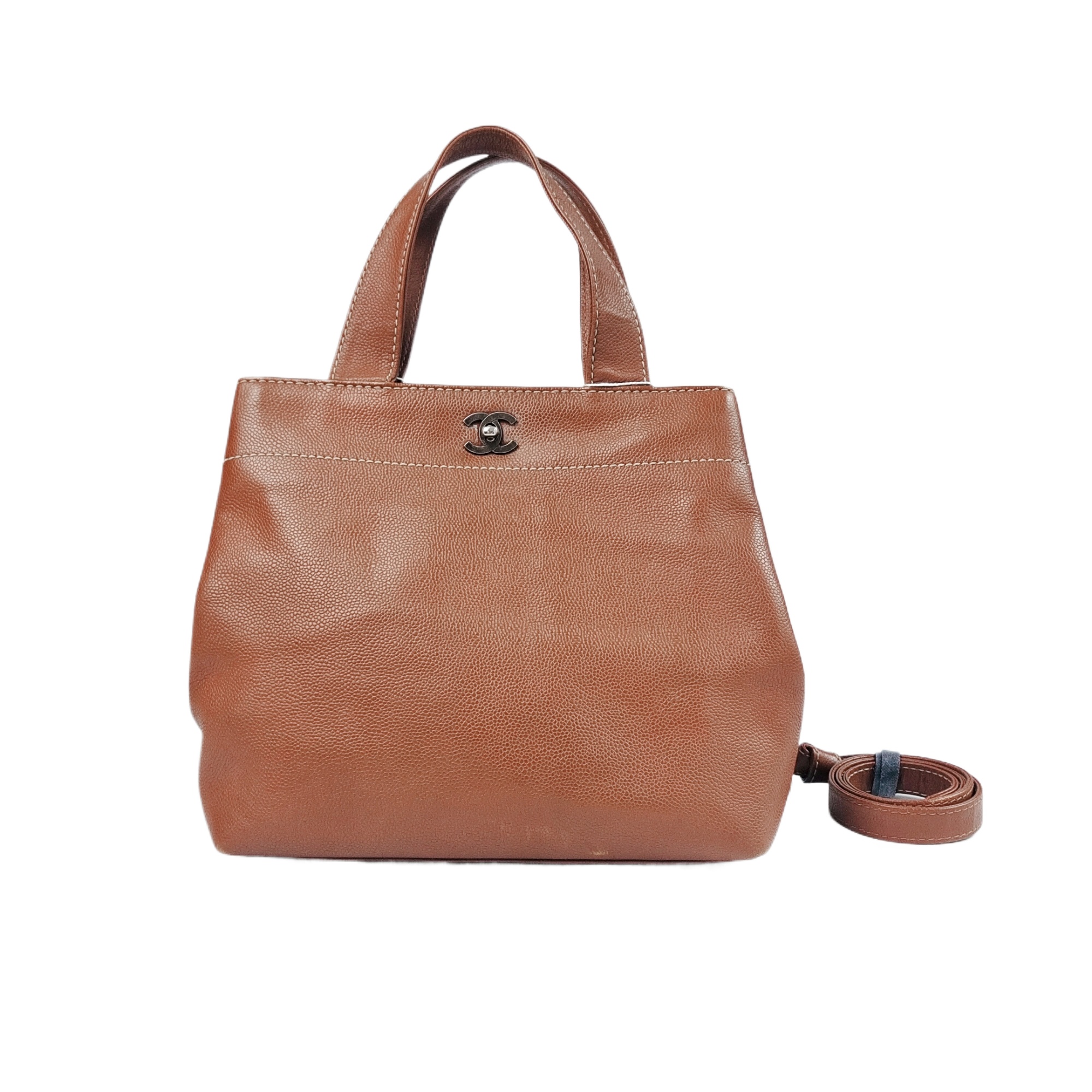 90新 香奈儿 安洁利严选水桶包/BK0145137 手提包