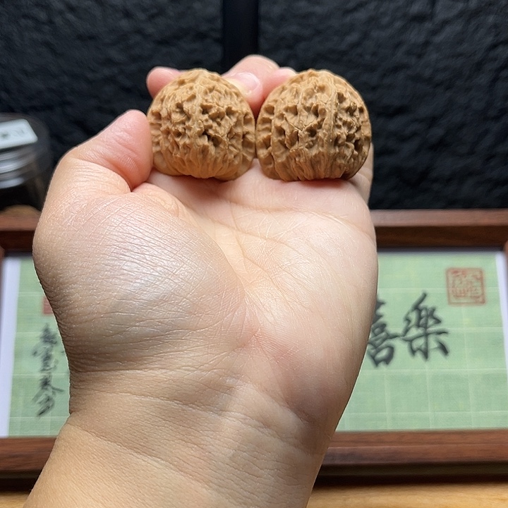 吊坠文玩核桃181白狮子35尺