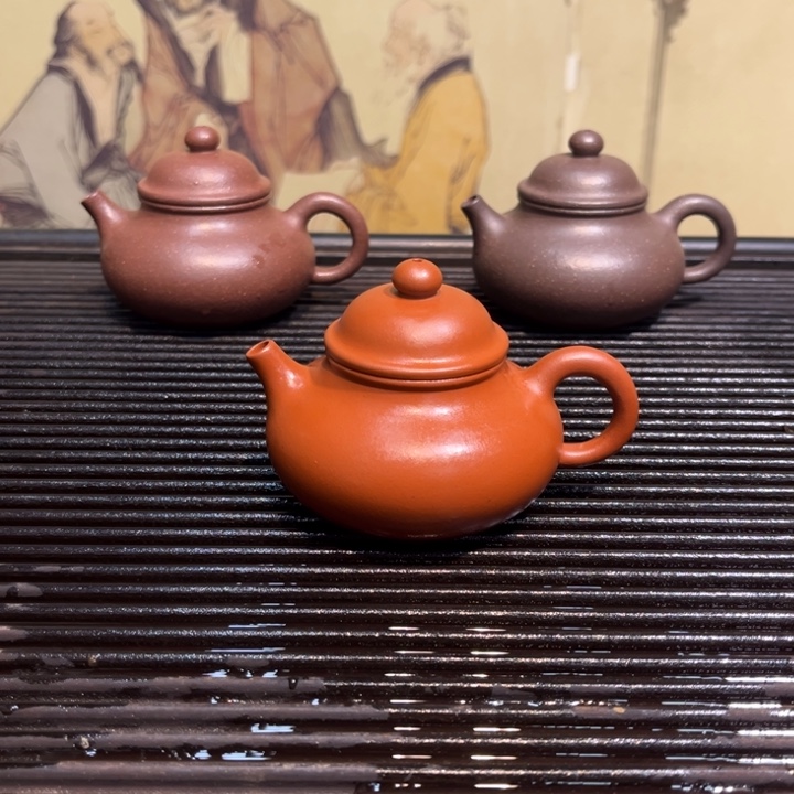 紫砂茶壶容天小红泥