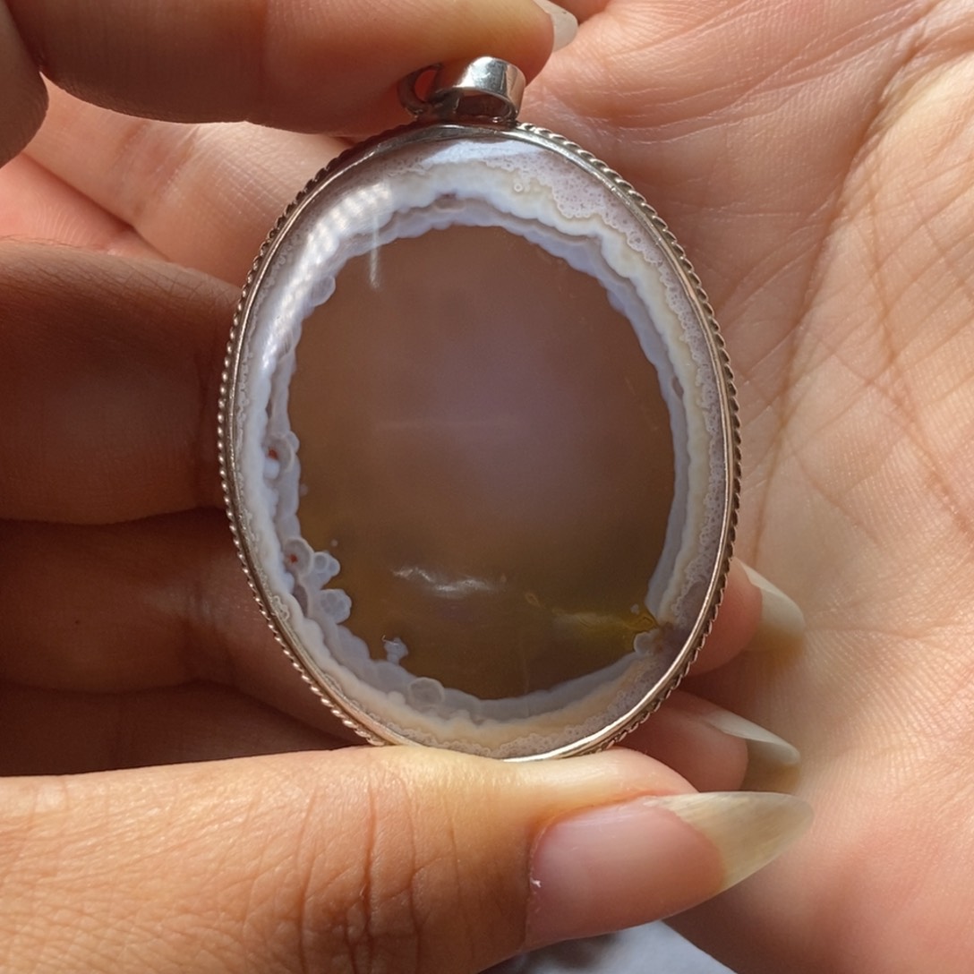 玛瑙/玉髓颈饰银S925镶嵌谋*者战国红