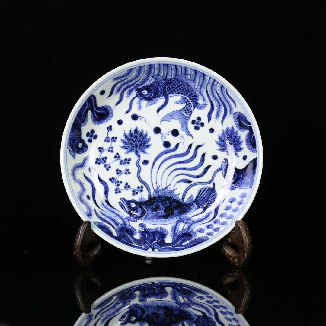 【逸古堂】明韵 鱼藻纹壶承 | 周大乐优选 | 景德镇茶具