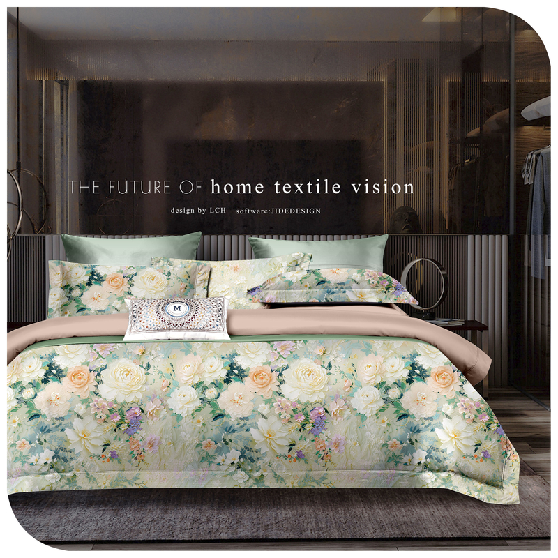 加厚！100%全棉--可单卖《锦绣江南》/高支高密/被套/床单/枕套/保暖