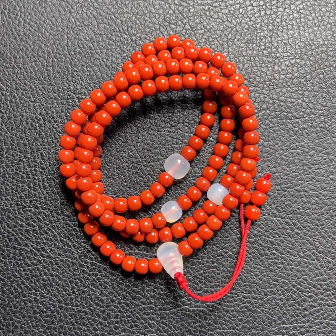 南红玛瑙5➕官坡老型108未镶嵌