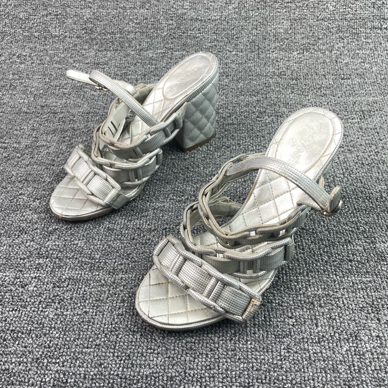 95新 Chanel/香奈儿 高跟凉鞋 35.5码