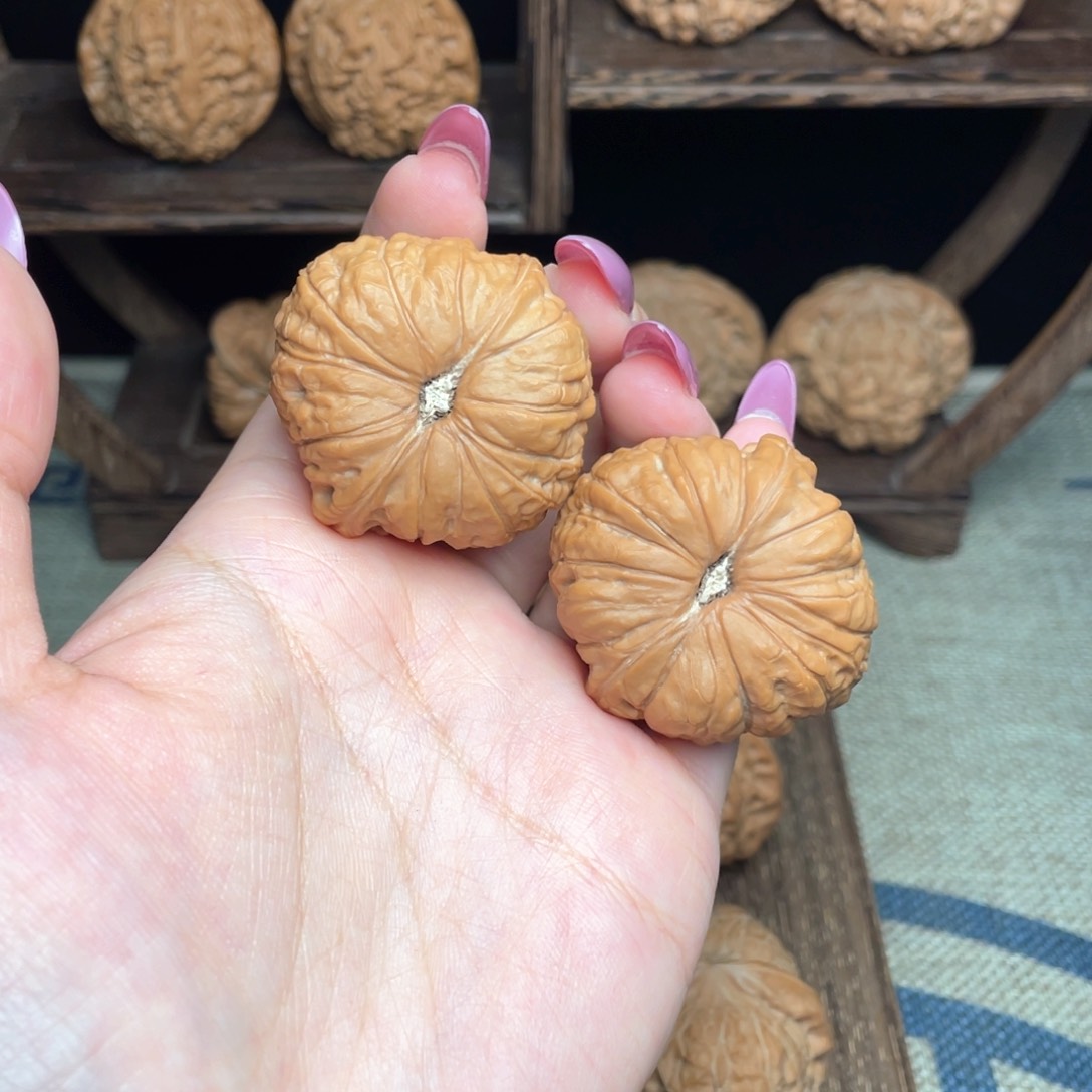 文玩核桃把件39南瓜墩