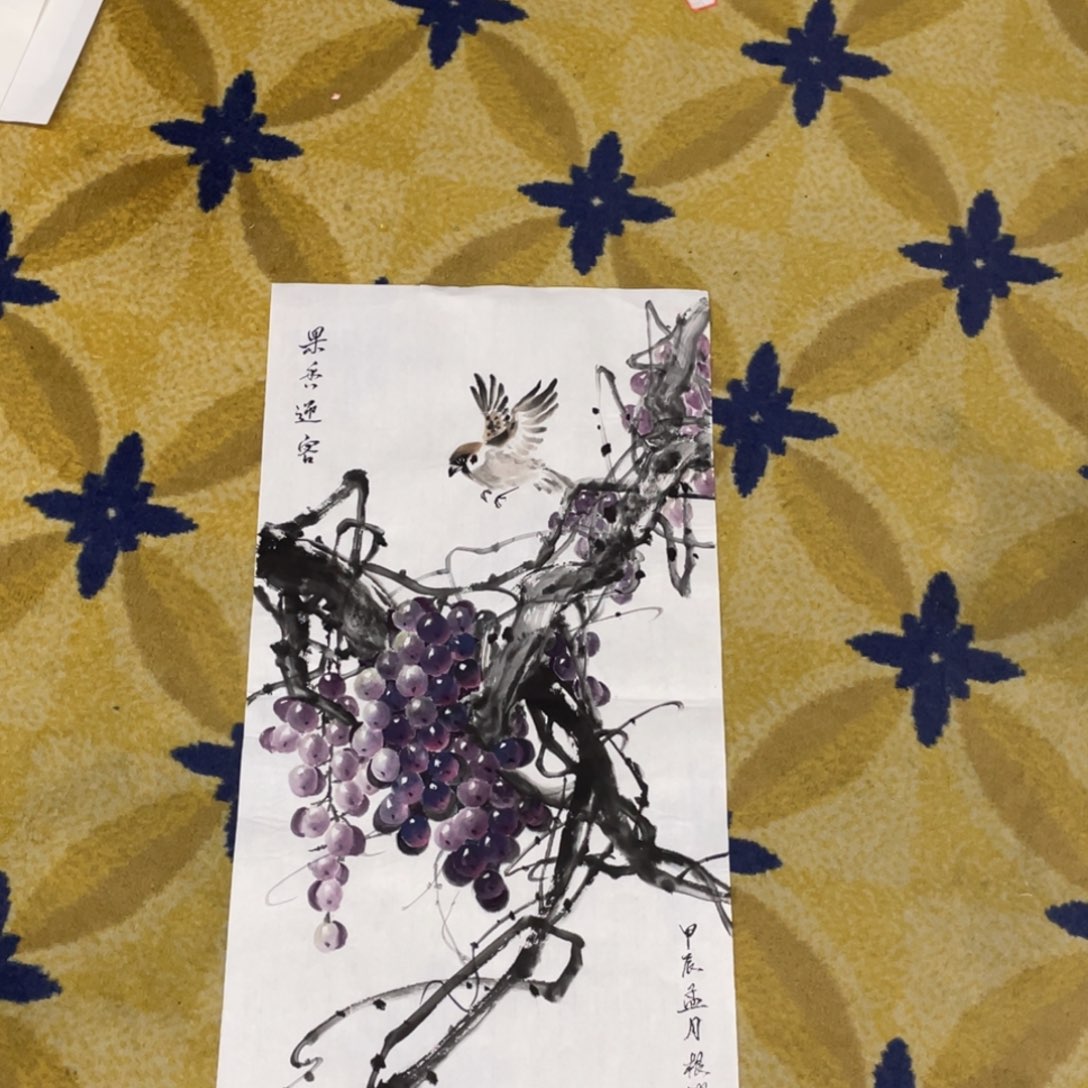 国画四尺四开作品花鸟11111