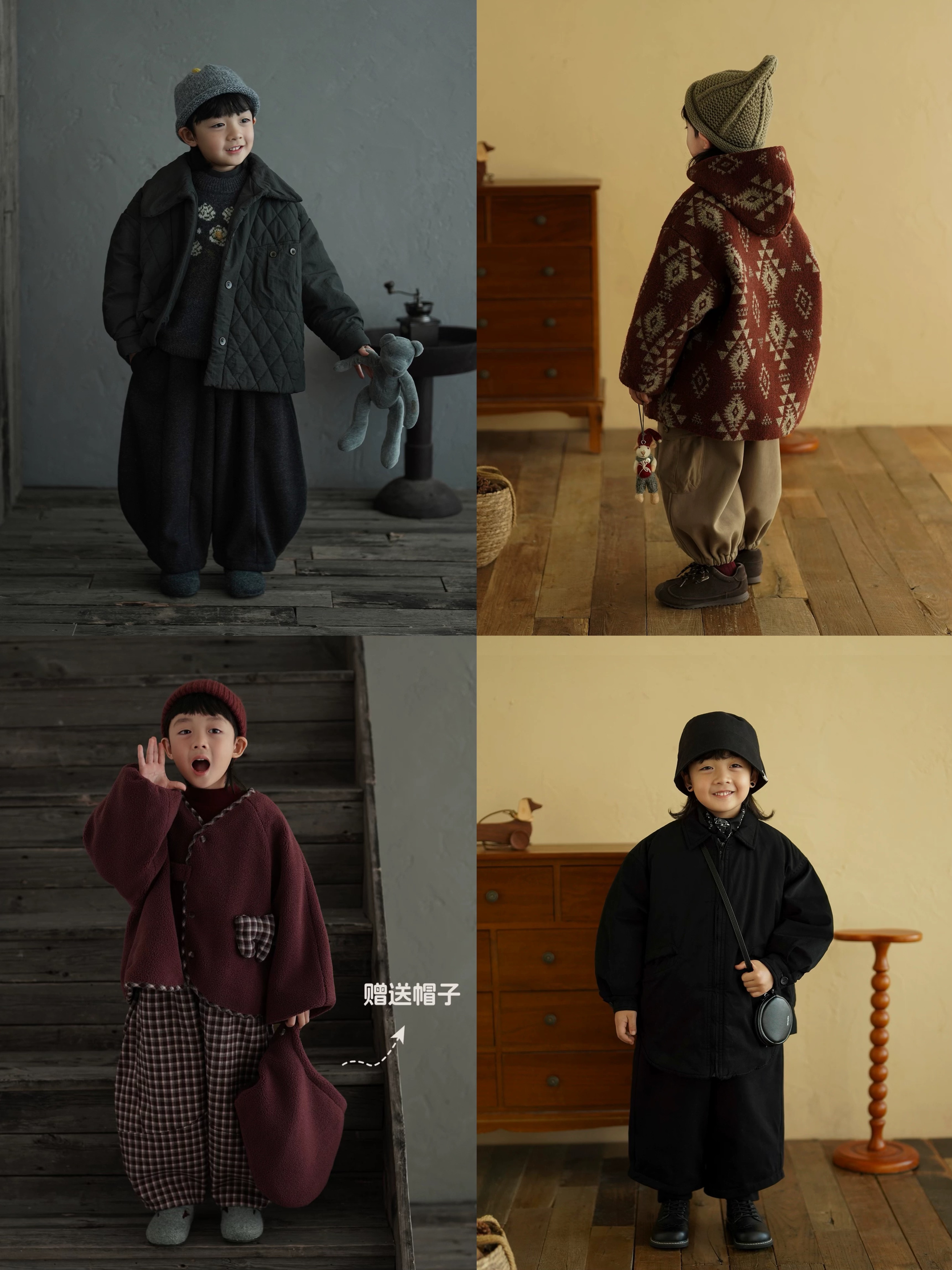 （C01-C23)【砚台家】2025童装实体品牌冬款棉服外套裤子