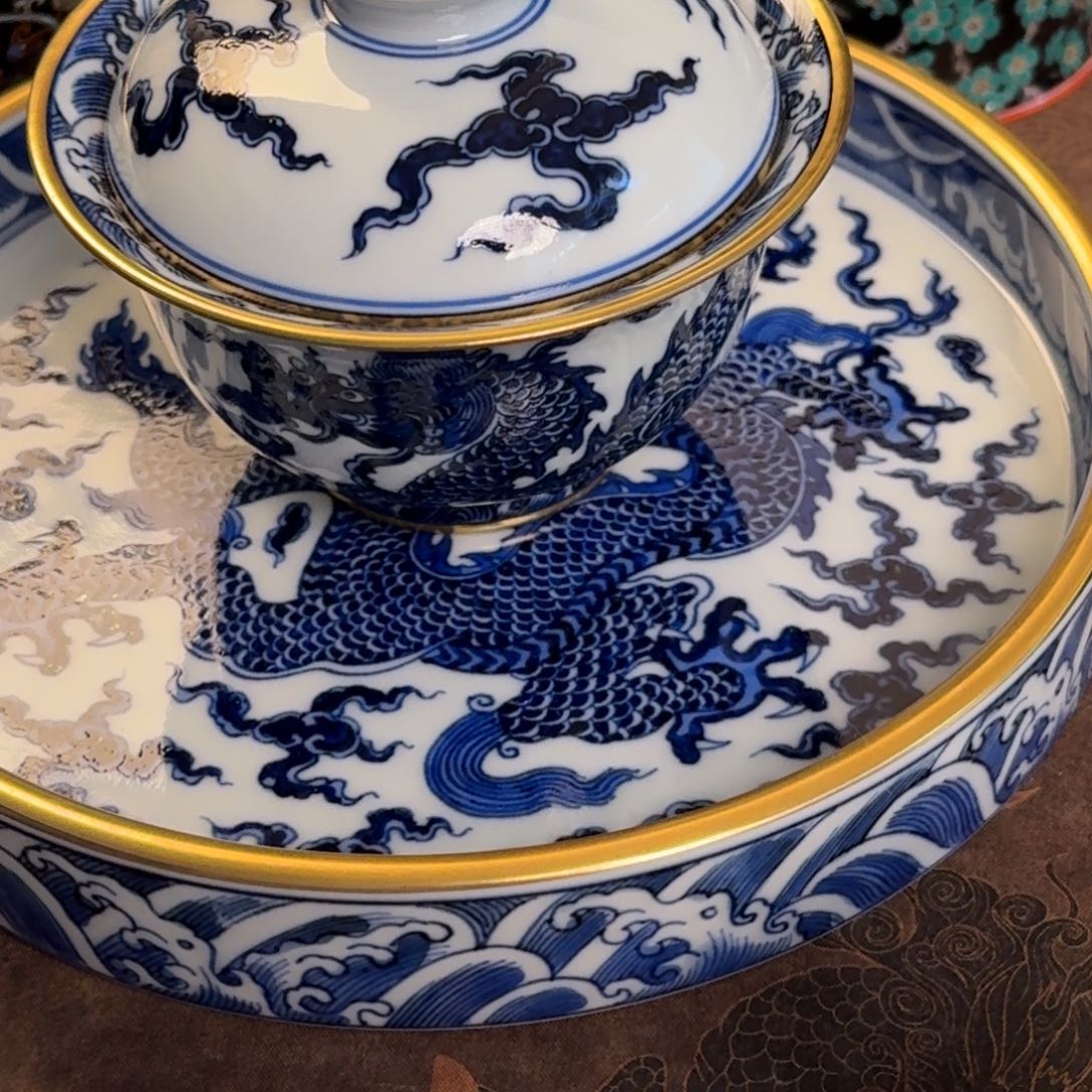 俊***俊纯手工手绘陶瓷茶具两件