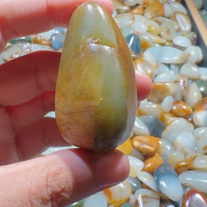 和田玉未镶嵌挂件57克