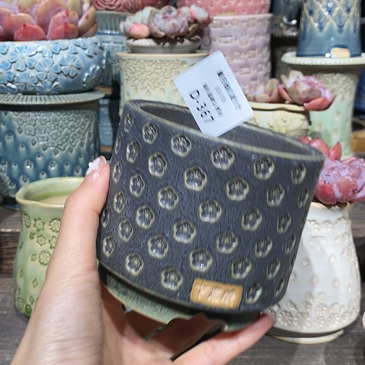 七里烧花盆3-10-367口径8