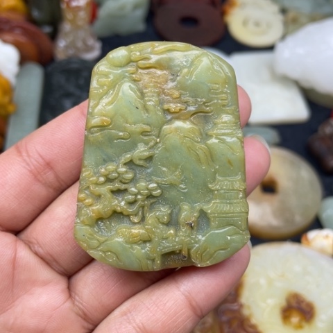 蛇纹石玉颈饰未镶嵌107