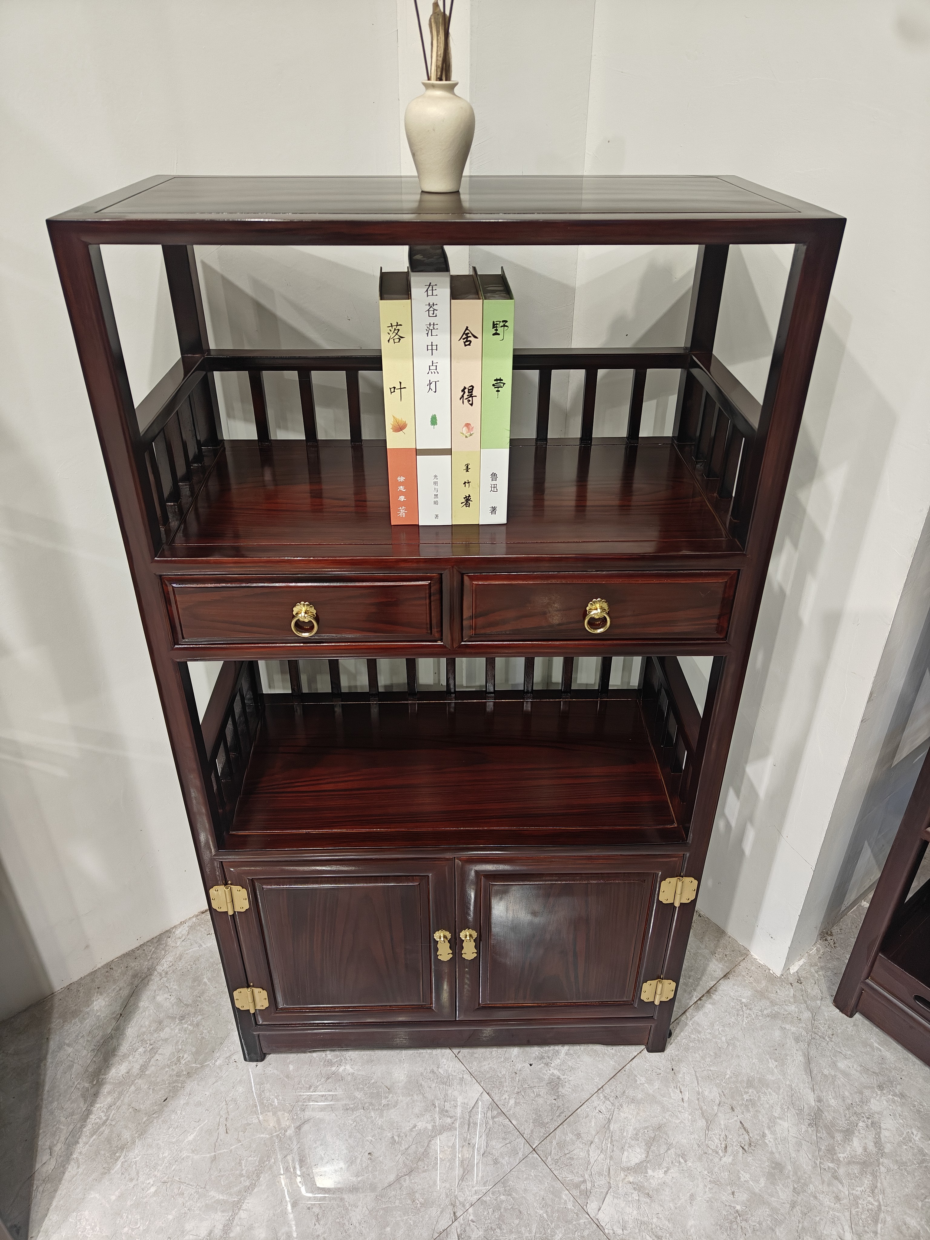 云宿红木 黑酸枝木文件柜储物柜68-34-124