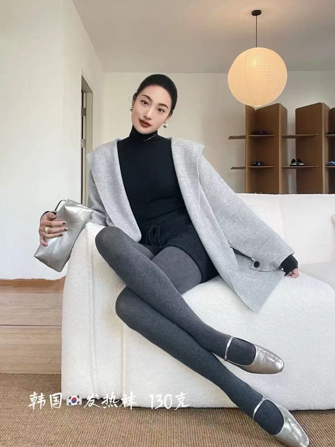 秋季连脚裤袜女百搭显瘦薄款