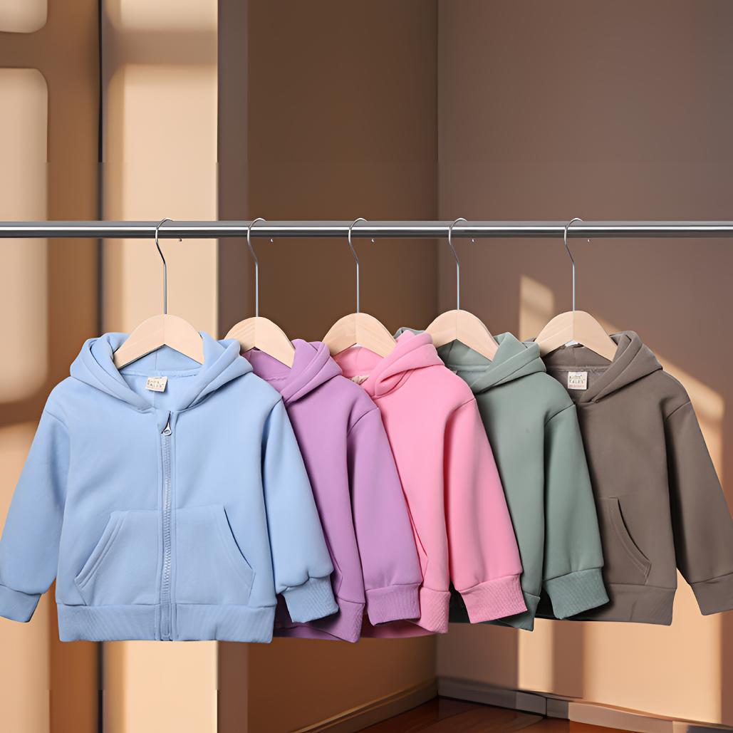 扣编码25年新款男童女童休闲加绒拉链外套