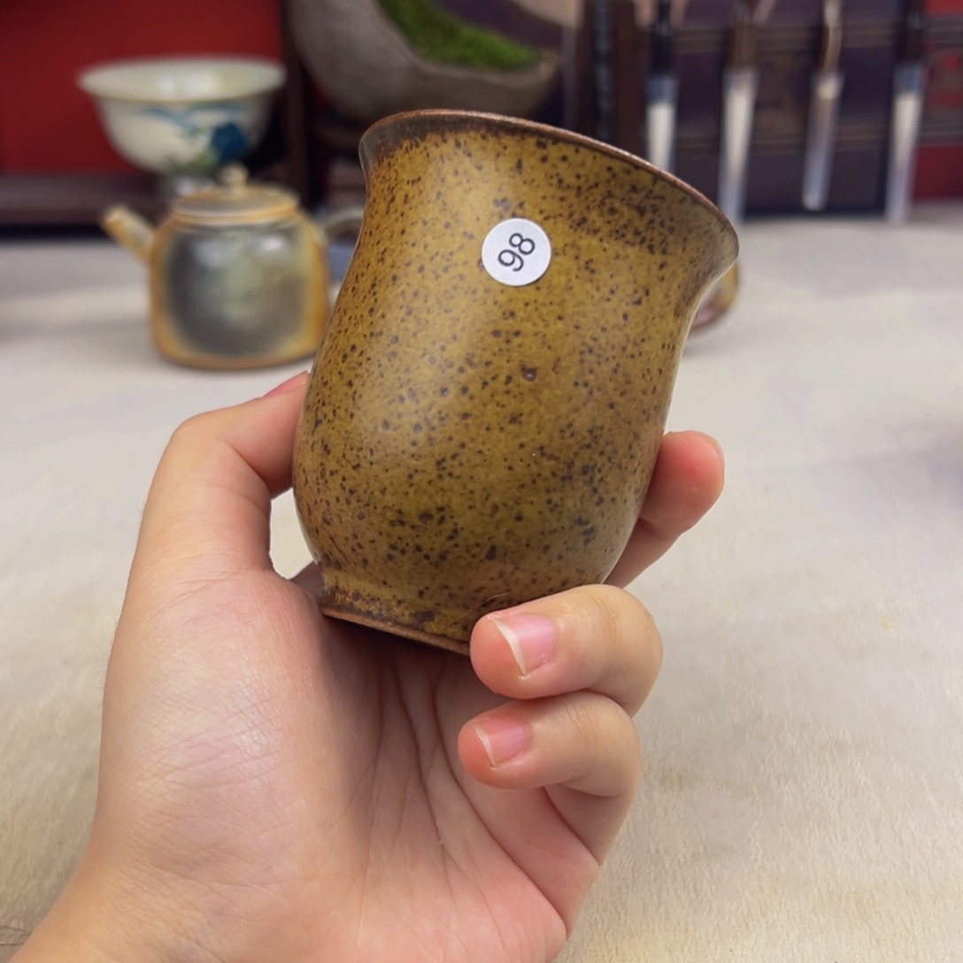 杯子纯手工柴烧主人杯