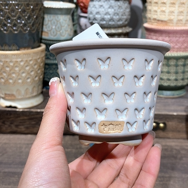 七里烧花盆2-10-358口径7