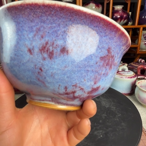 乐*?牛家钧窑牛自恒老师钧瓷碗