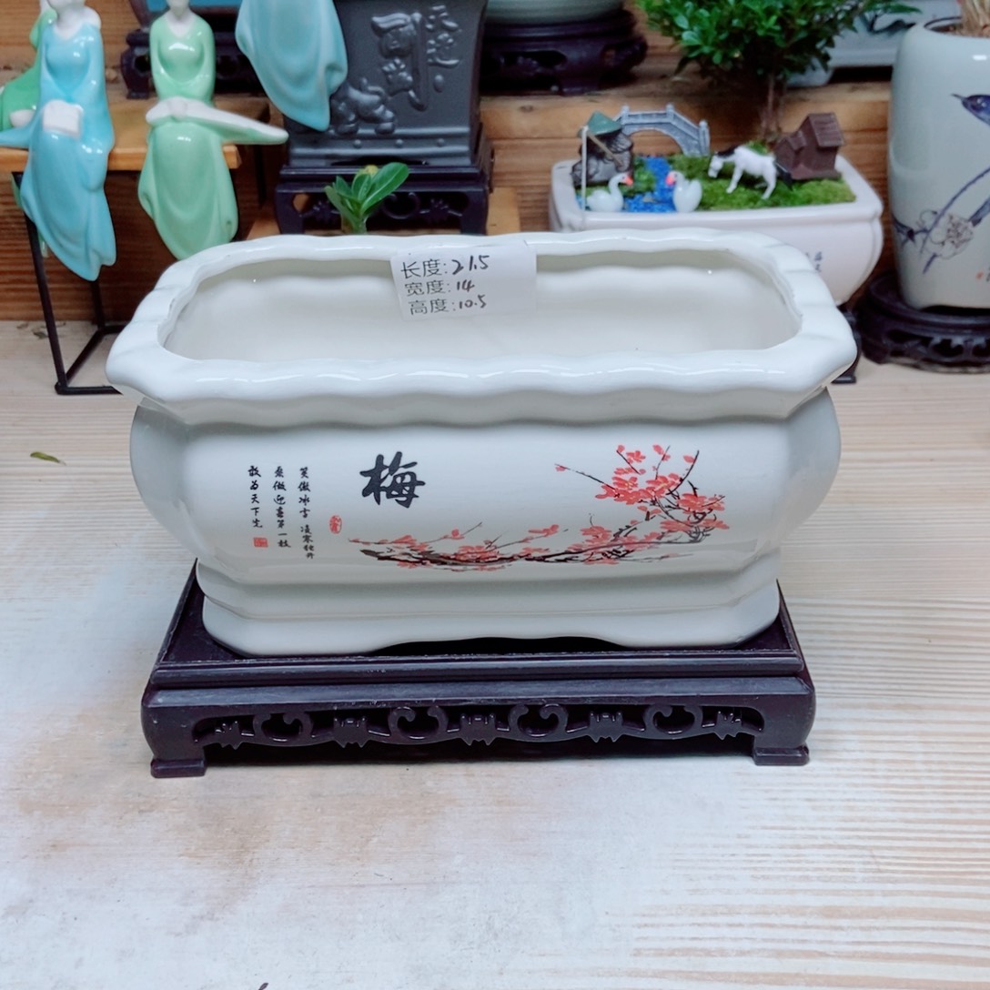 瓷片陶瓷花盆陶瓷艺术