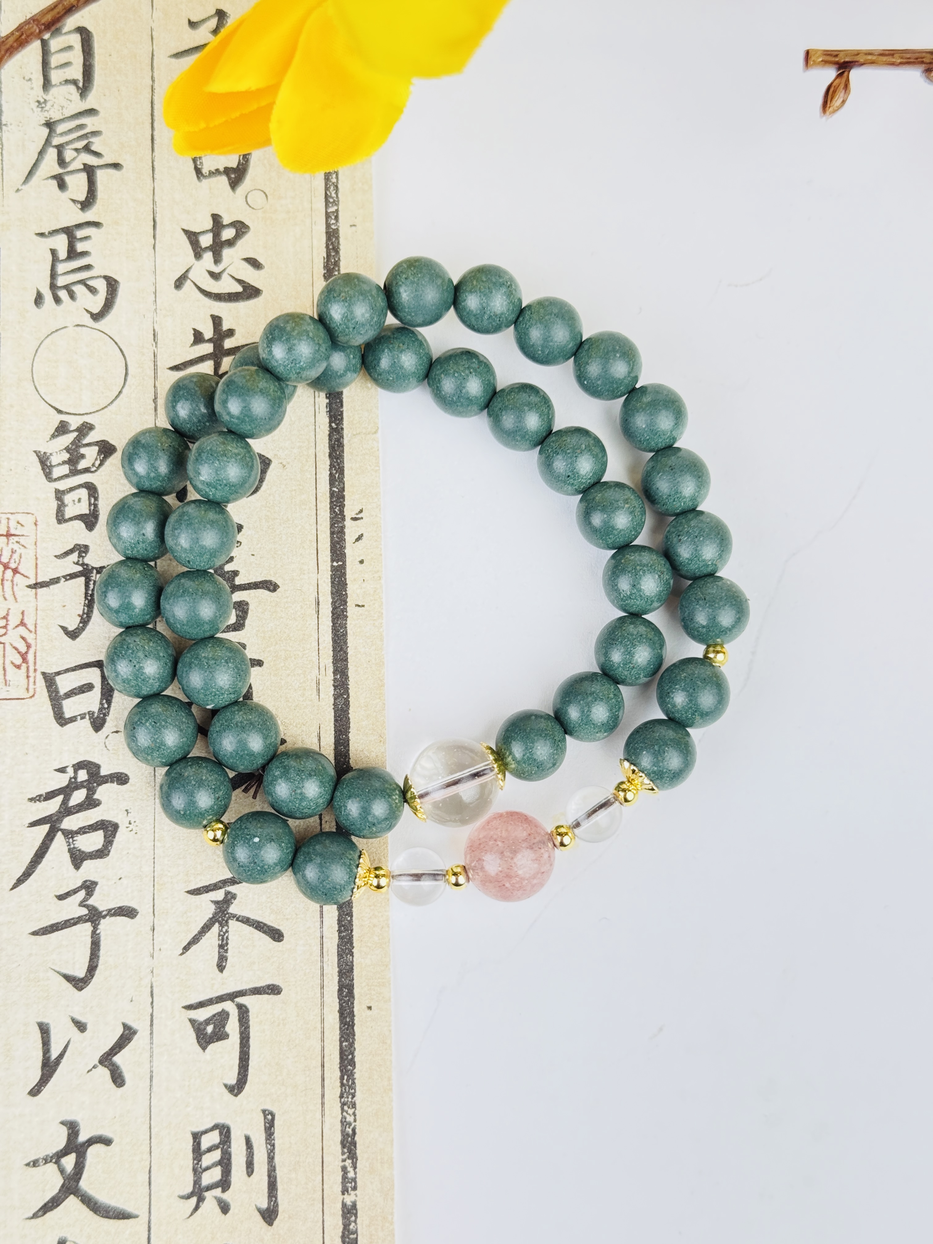 SS 蓝莲静心香方手串  非遗纯手工