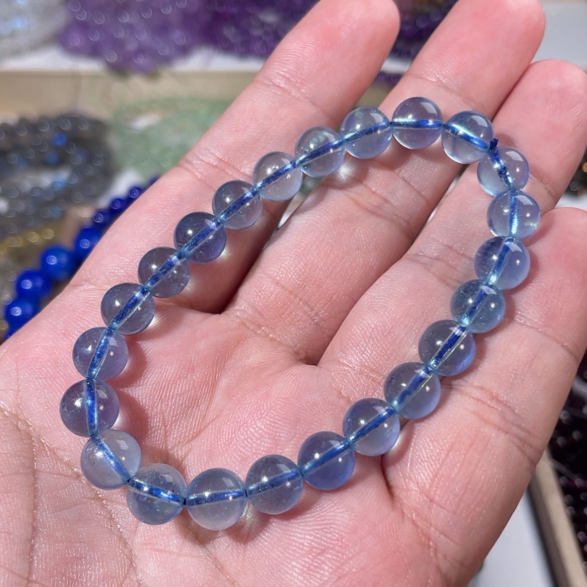 【闪购商品】海蓝宝石手链未镶嵌小*柴