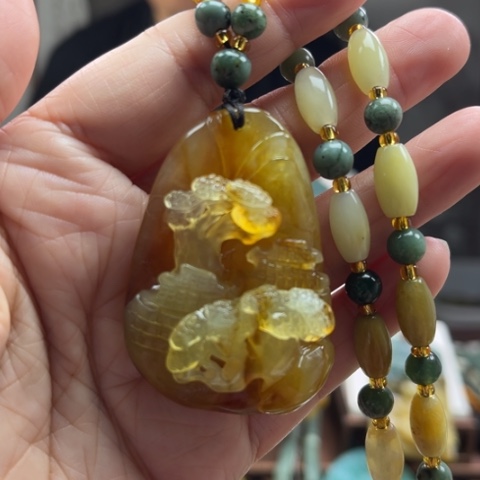 岫玉挂件未镶嵌挂件