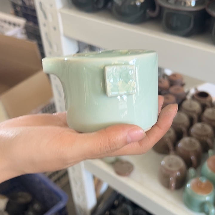 龙泉云间青瓷小米茶器
