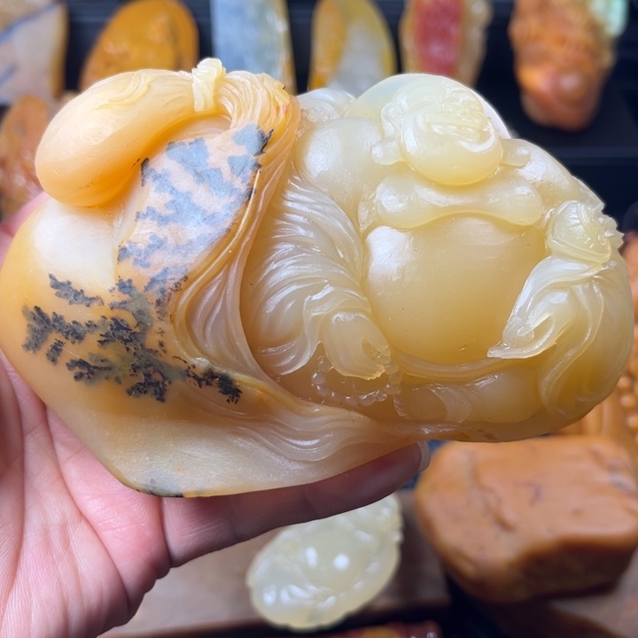 石英质玉（黄龙玉）未镶嵌手链