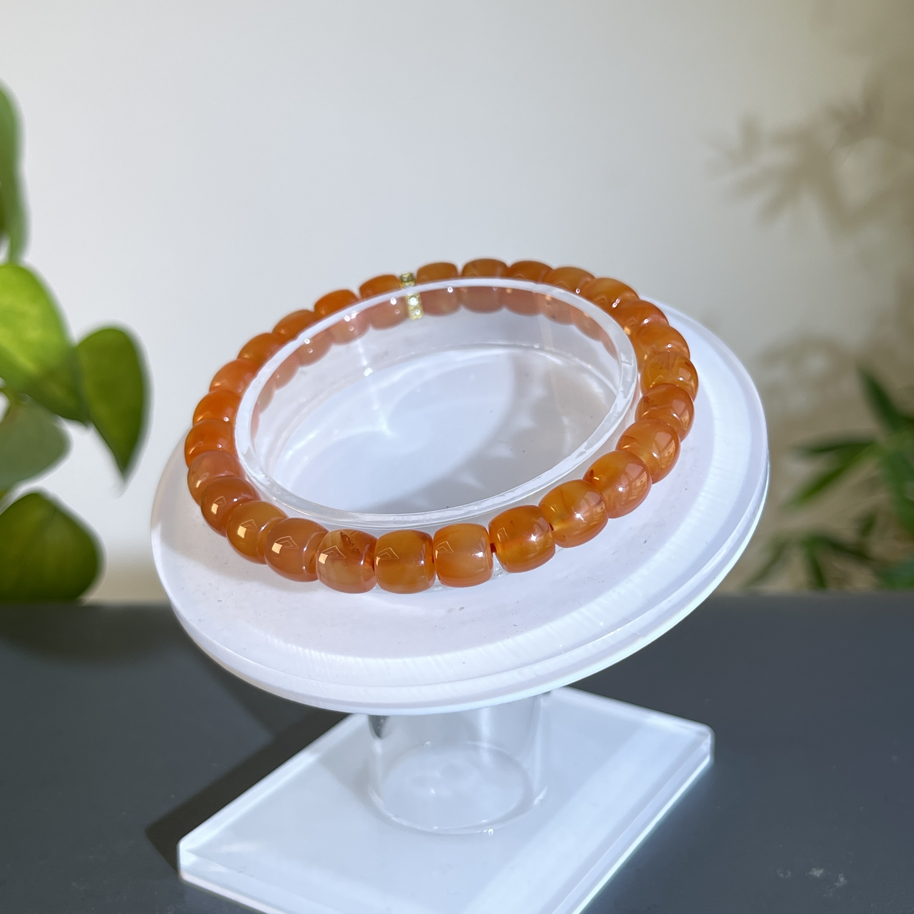 JXW13-184 s925银南红-手串