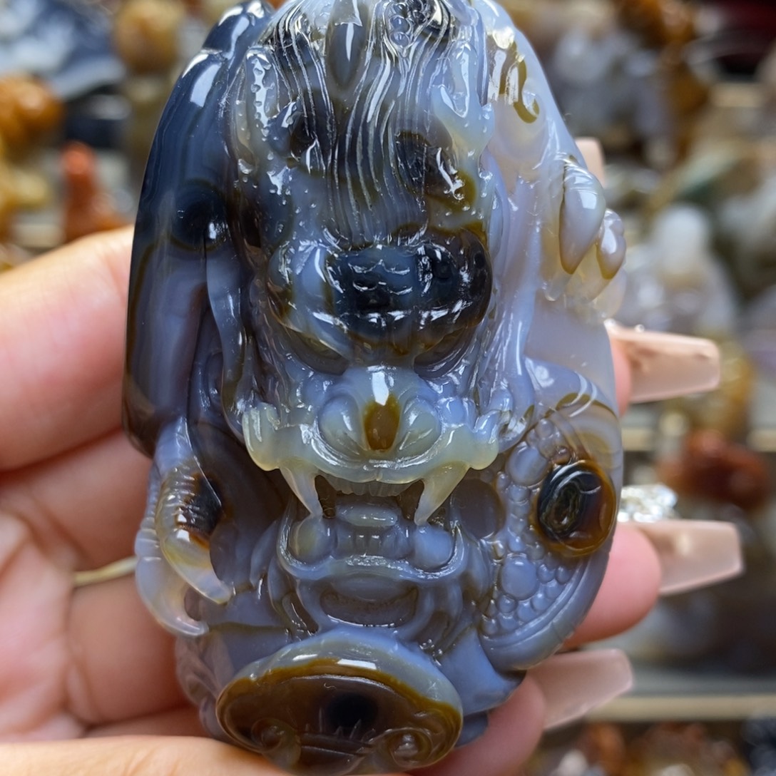 玛瑙/玉髓把件未镶嵌