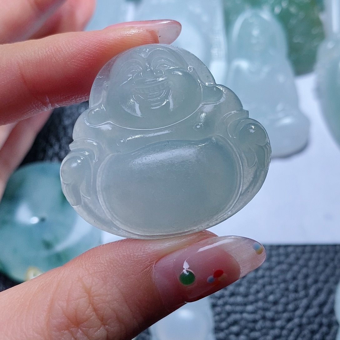 定制翡翠未镶嵌毛货付款后联系客服确认抛光