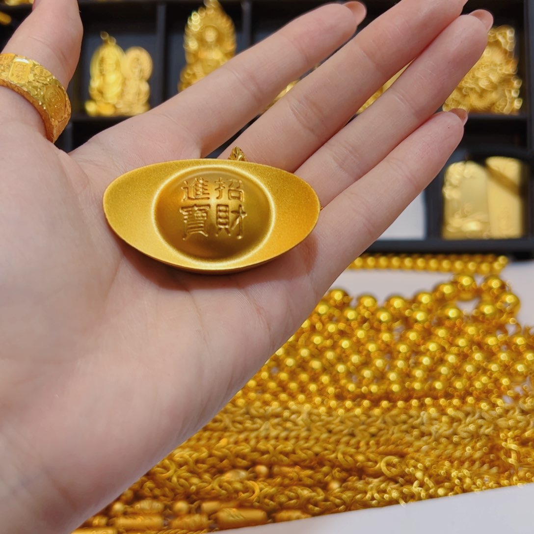 铁合金无元宝摆件