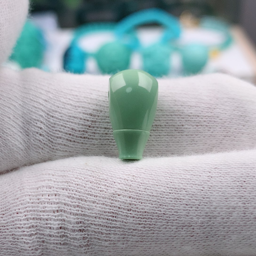 绿松石三通9.5mm未镶嵌