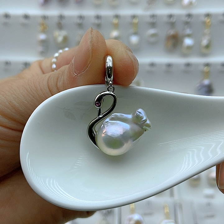 淡水珍珠颈饰银S925镶嵌