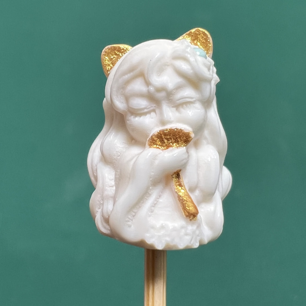 天然猛犸象牙狐狸仙子11.5×16支持鉴定假一罚四