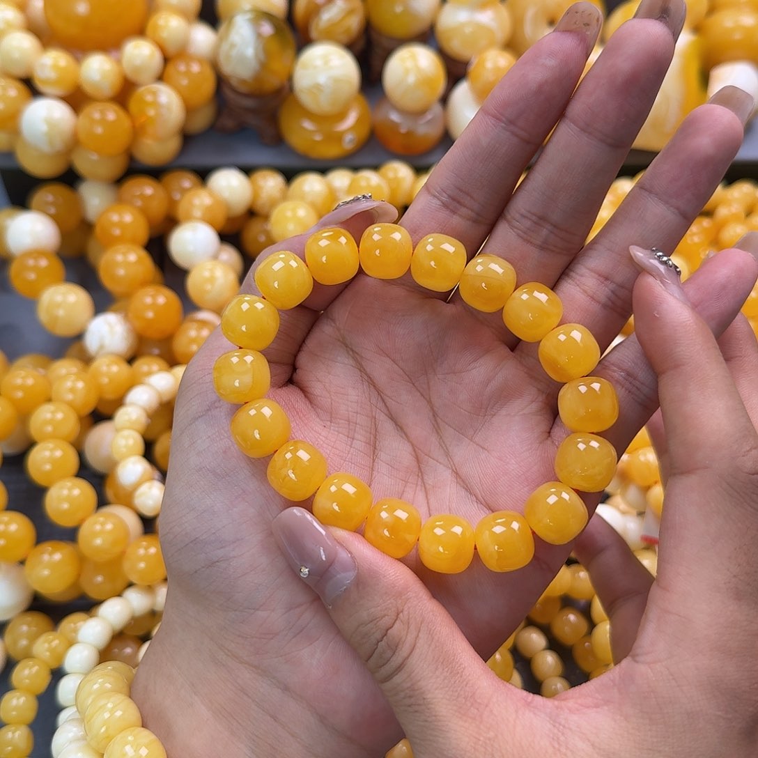 蜜蜡未镶嵌珠宝奇石同料13mm