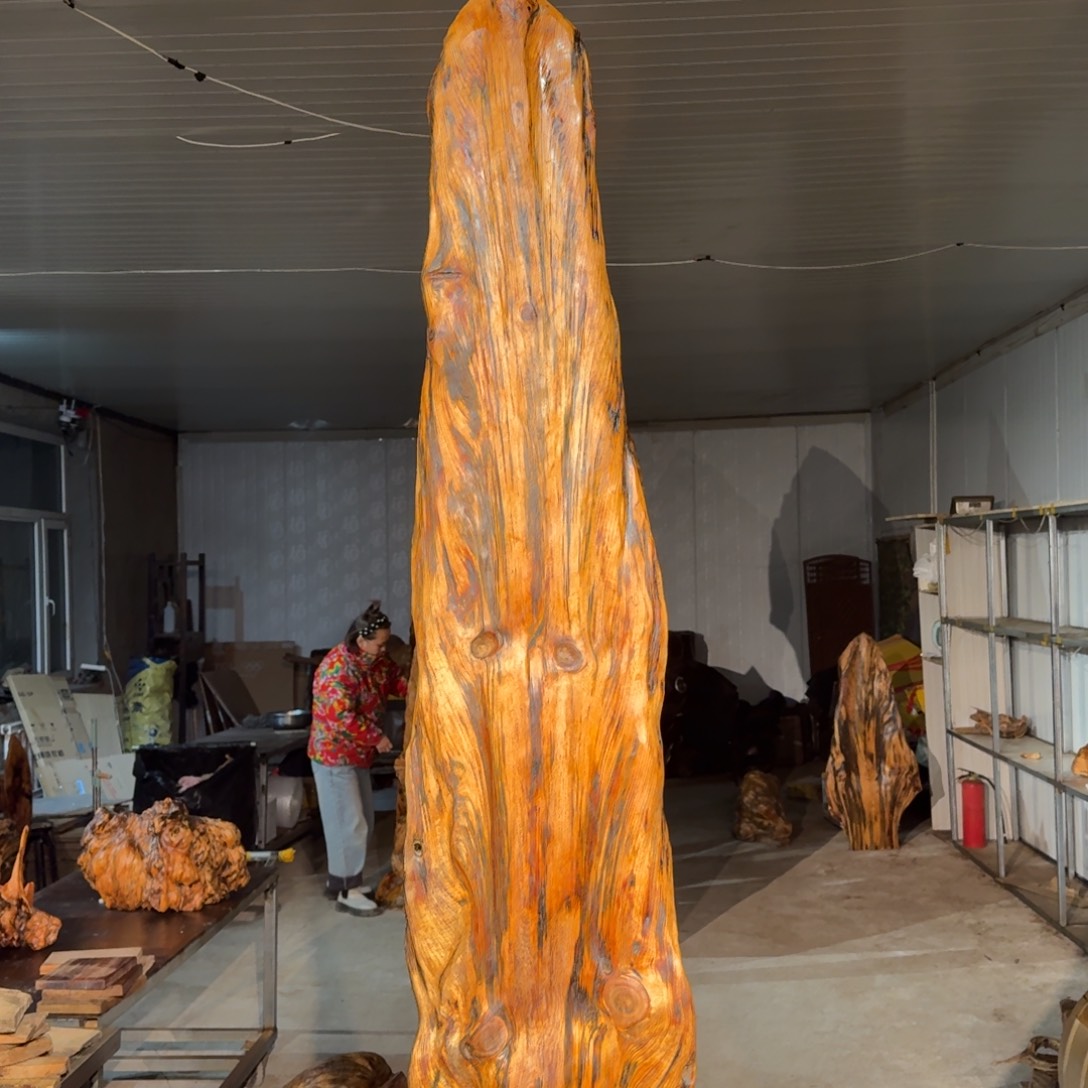 指***针木佳友琥珀木摆件74