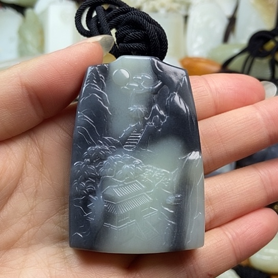 和田玉未镶嵌颈饰