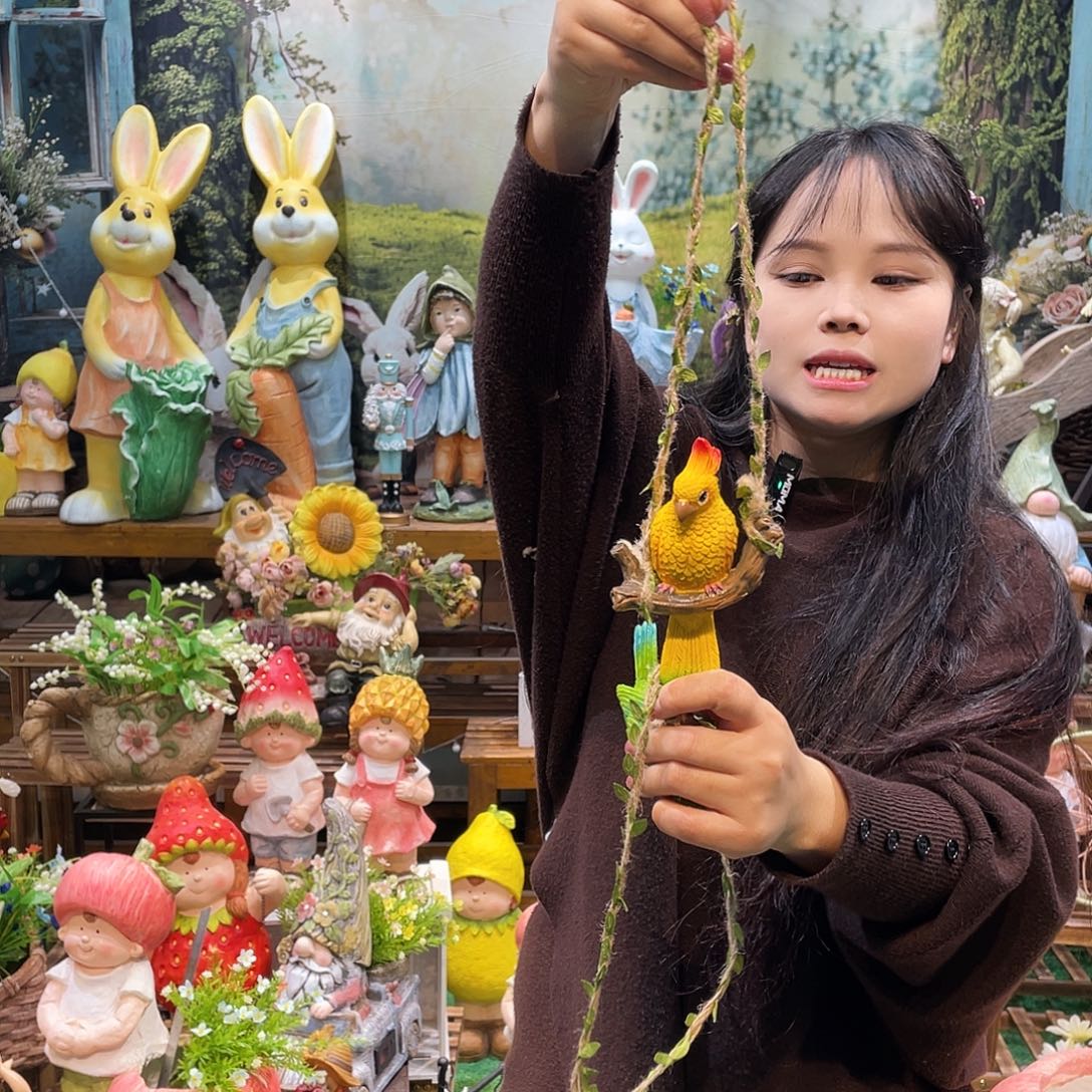 摆件花园摆件红红火火