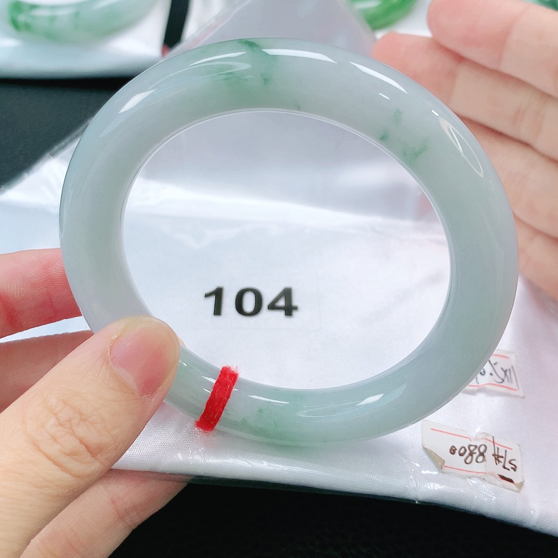 未镶嵌手镯翡翠缅甸57圆