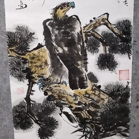 卡纸无人扶我青云志李子伟书画