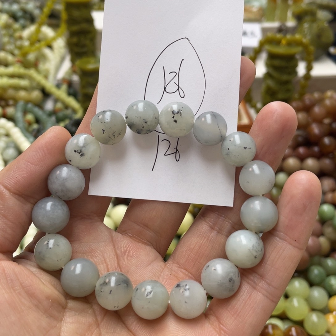 蛇纹石玉手链未镶嵌