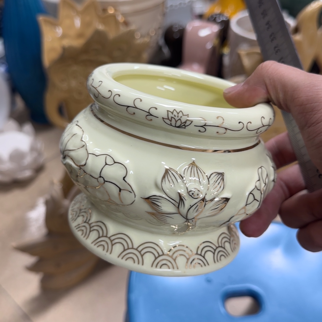 瓷片陶瓷工艺花瓶摆件