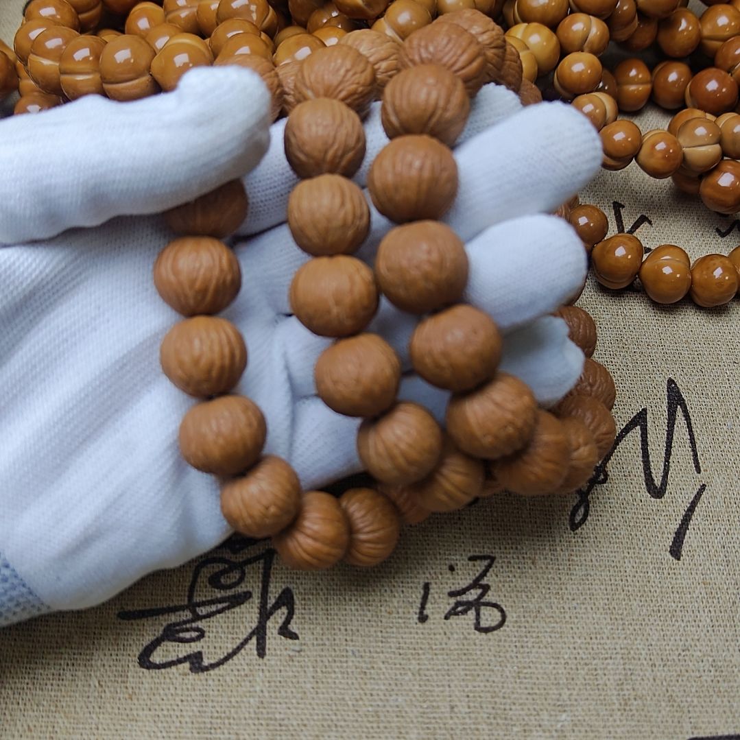 猴头核桃吊坠原皮原色猴头手串