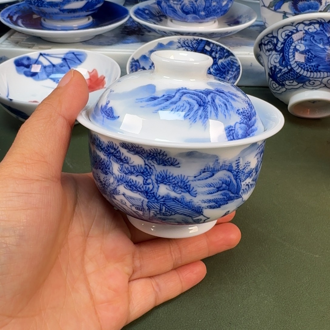 陶景德镇纯手绘茶具圆圆238