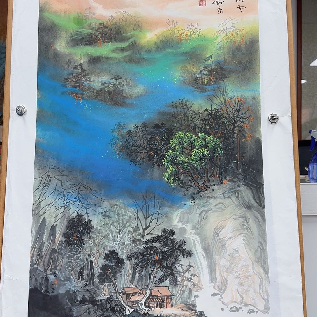 国画多次参加国内外大型