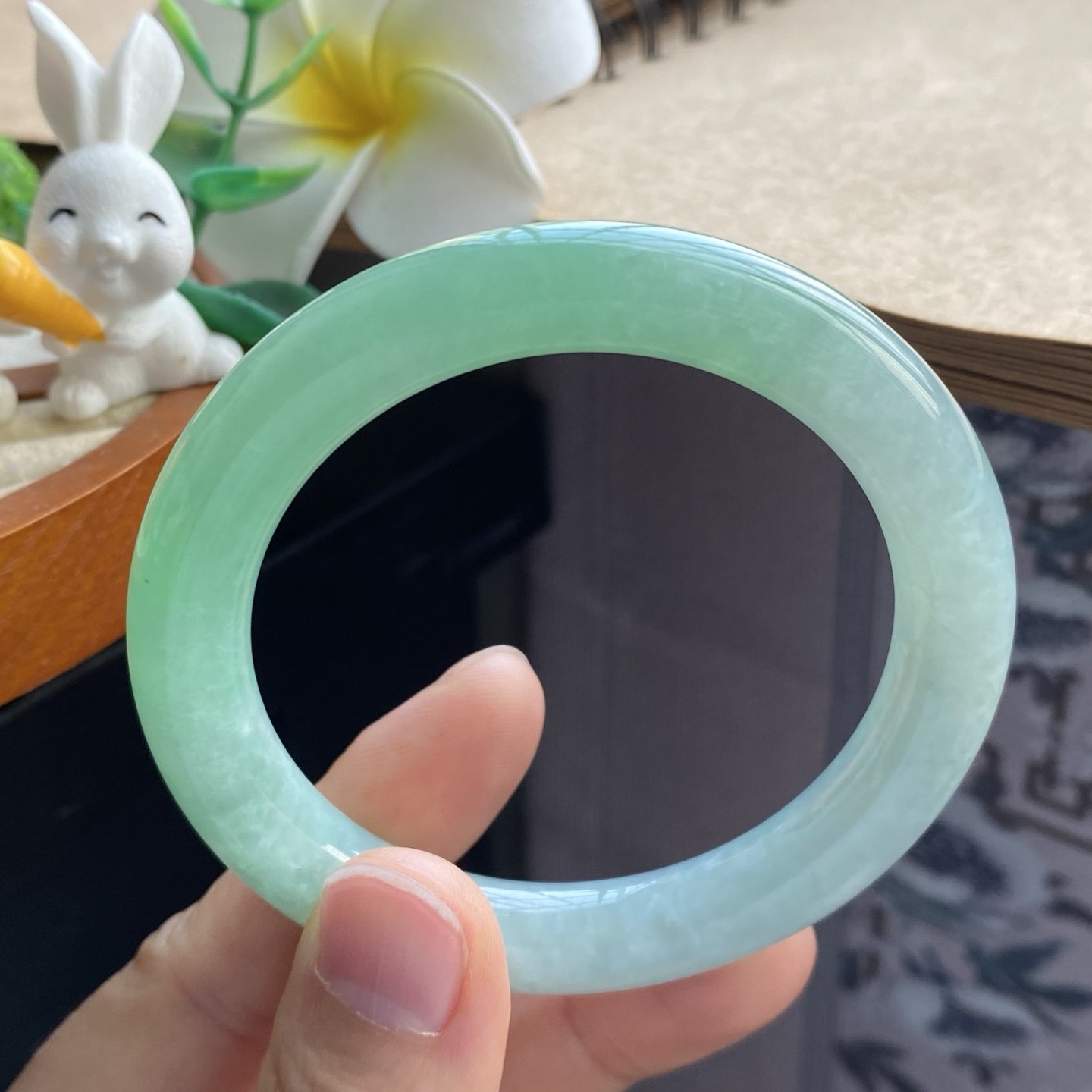 03.25批2279号54-9.7-9.6！圆条！甜绿色！天然翡翠手镯